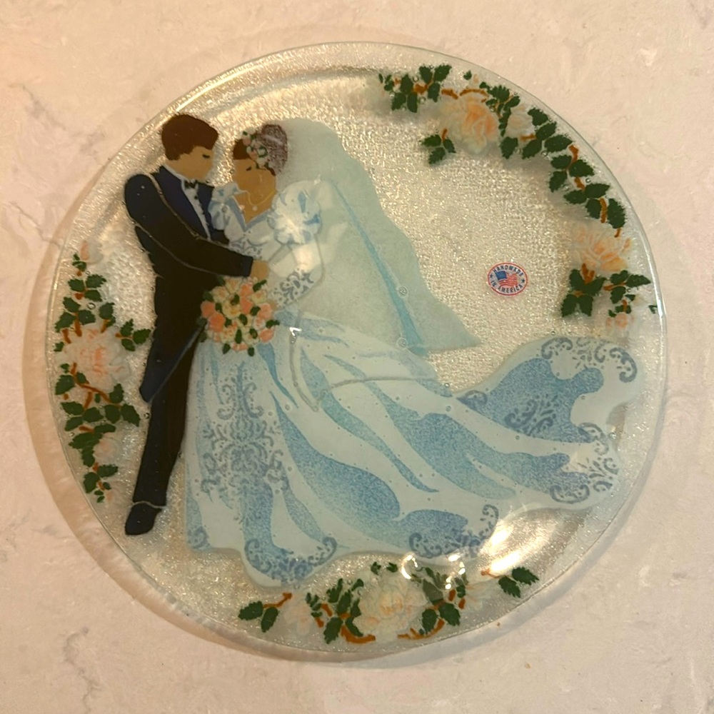 NWT Bride and Groom Wedding Platter